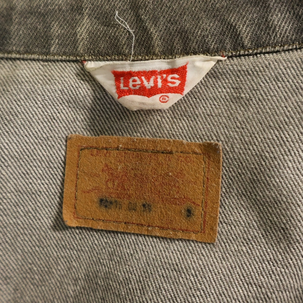 Levi's(リーバイス) VINTAGE 80s DENIM TRUCKER JACKET ボタン裏刻印無し デニムトラッカージャケット ブラック 70506 02 59 U44