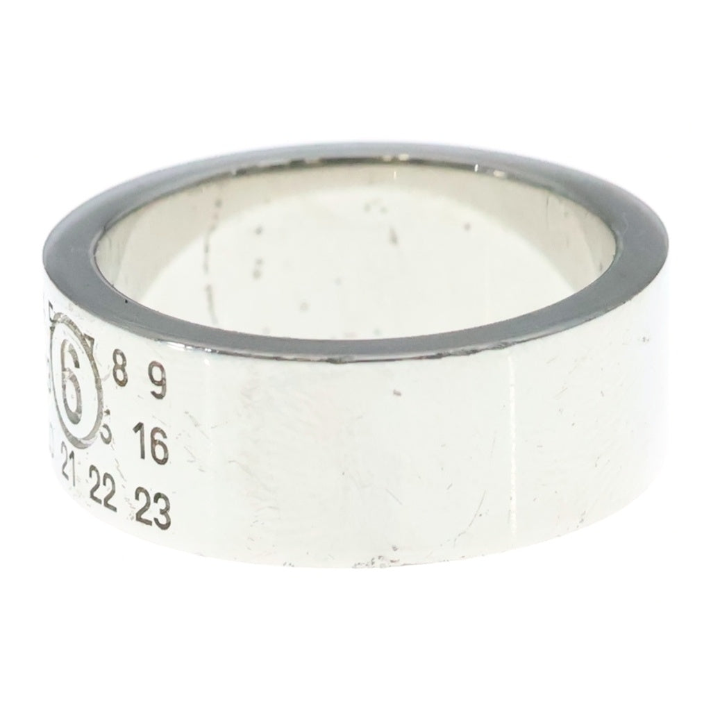 MM6 Maison Margiela(エムエムシックスメゾンマルジェラ) NUMERIC MINIMAL SIGNATURE RING シグネチャーロゴ リング シルバー SM6UQ0057