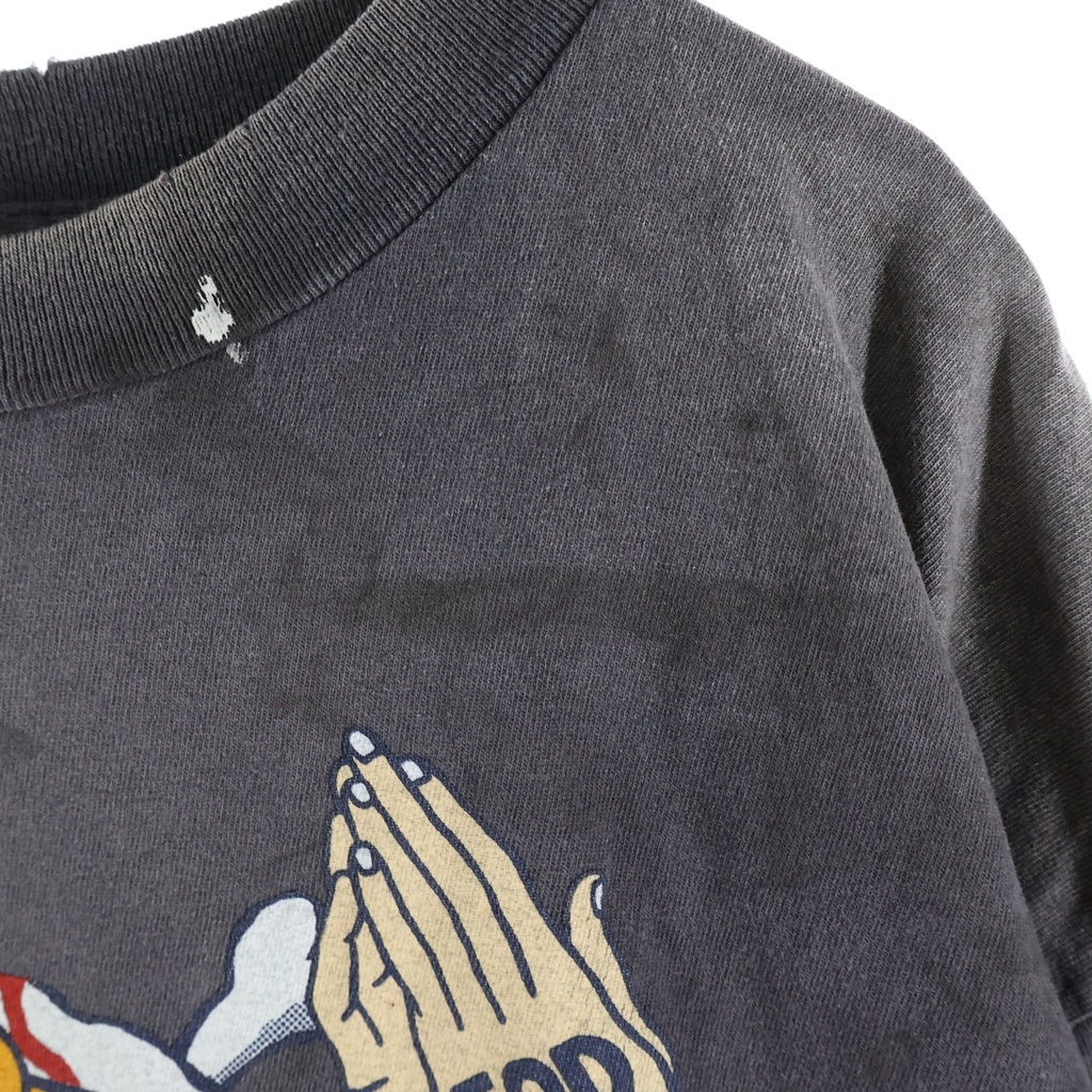 SAINT MICHAEL(セントマイケル) ×NEIGHBORHOOD SAINT FOOD/SS Tee STHD.PRAY ネイバーフッド 半袖Tシャツ カットソー ブラック SM-HR8-0000-C68