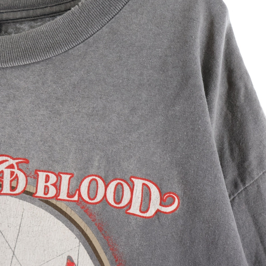 SAINT MICHAEL(セントマイケル) 23SS DEVIL SHORT SLEEVE T-SHIRT ヴィンテージ加工デビルプリント半袖Tシャツ カットソー グレー SM-S23-0000-002