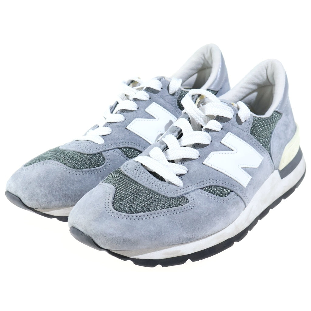 New Balance(ニューバランス) メッシュ ローカットスニーカー シューズ グレー/カーキ M990GR1