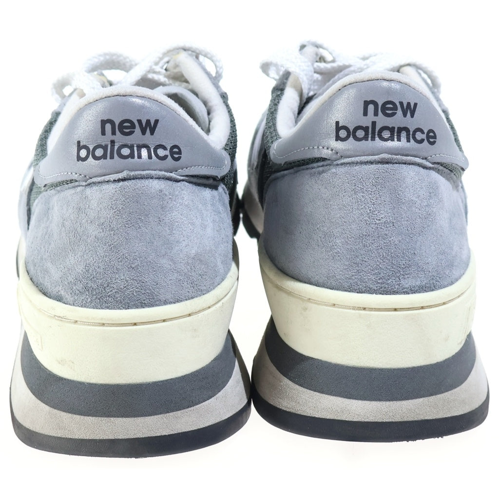 New Balance(ニューバランス) メッシュ ローカットスニーカー シューズ グレー/カーキ M990GR1