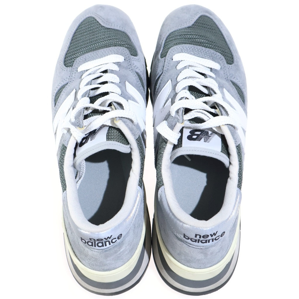 New Balance(ニューバランス) メッシュ ローカットスニーカー シューズ グレー/カーキ M990GR1