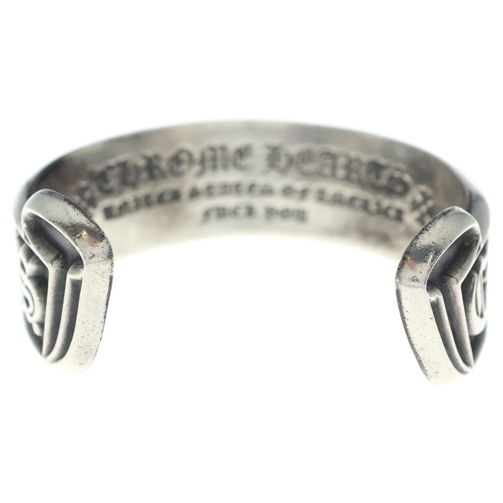 CHROME HEARTS(クロムハーツ) CH SCROLL LABEL スクロールラベルカフ ブレスレット バングル シルバー
