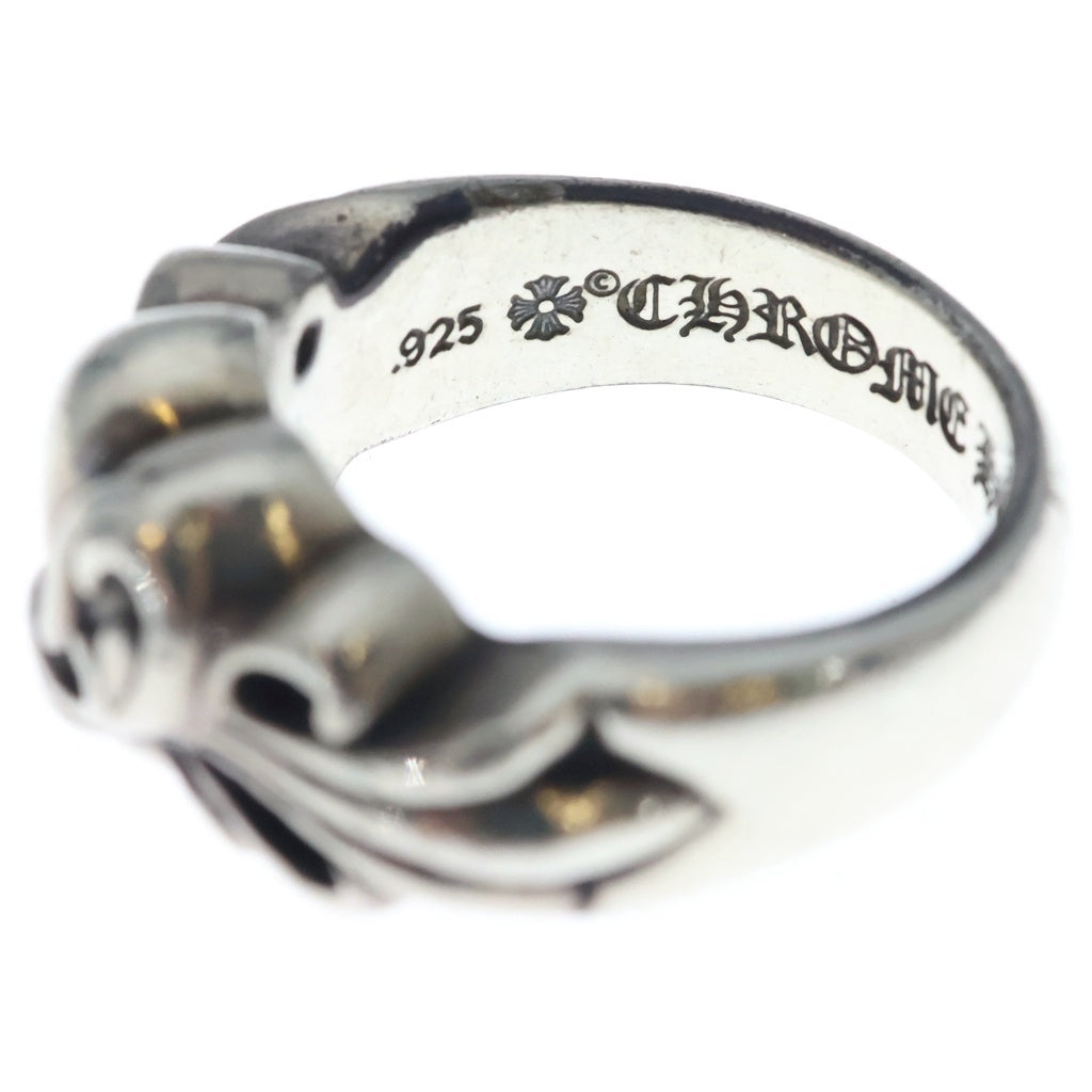 CHROME HEARTS(クロムハーツ) FLRL CRS HRT フローラルハートリング シルバー