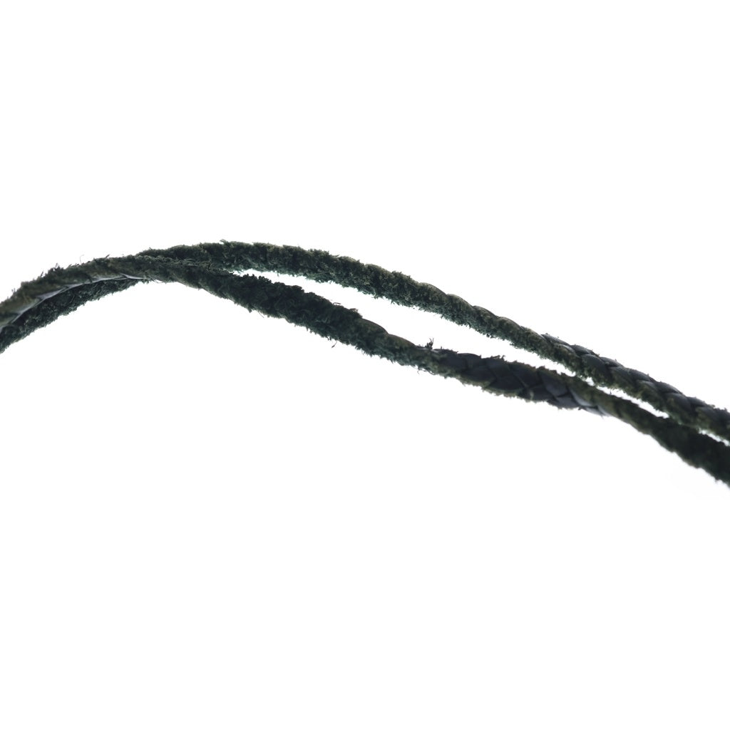 CHROME HEARTS(クロムハーツ) LEATHER BRAID SCROLL ネックレス レザーブレイドネックレス ブラック/シルバー