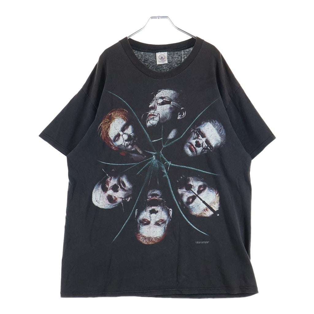 VINTAGE(ヴィンテージ) 90S RAMMSTEIN 1998 DELTA ラムシュタイン デルタタグ 両面プリント 半袖Tシャツ カットソー ブラック