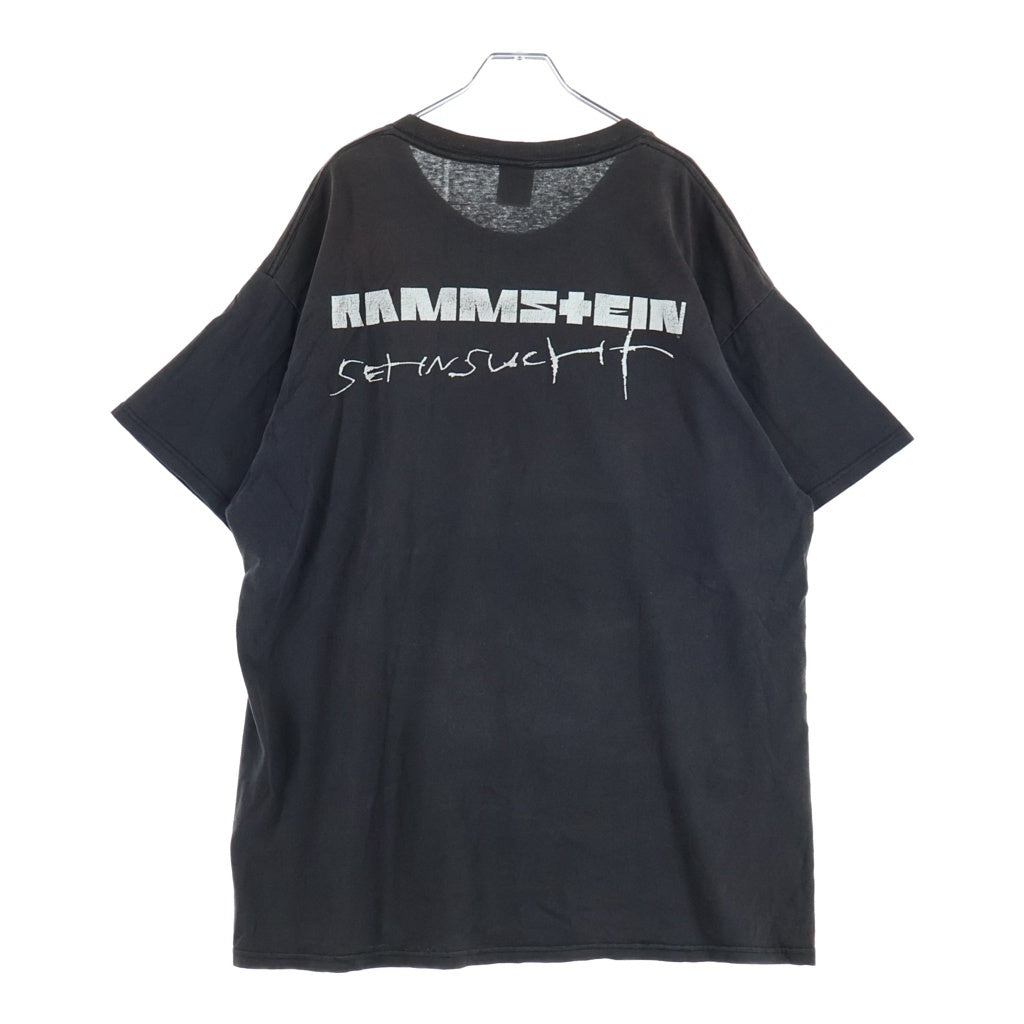 VINTAGE(ヴィンテージ) 90S RAMMSTEIN 1998 DELTA ラムシュタイン デルタタグ 両面プリント 半袖Tシャツ カットソー ブラック