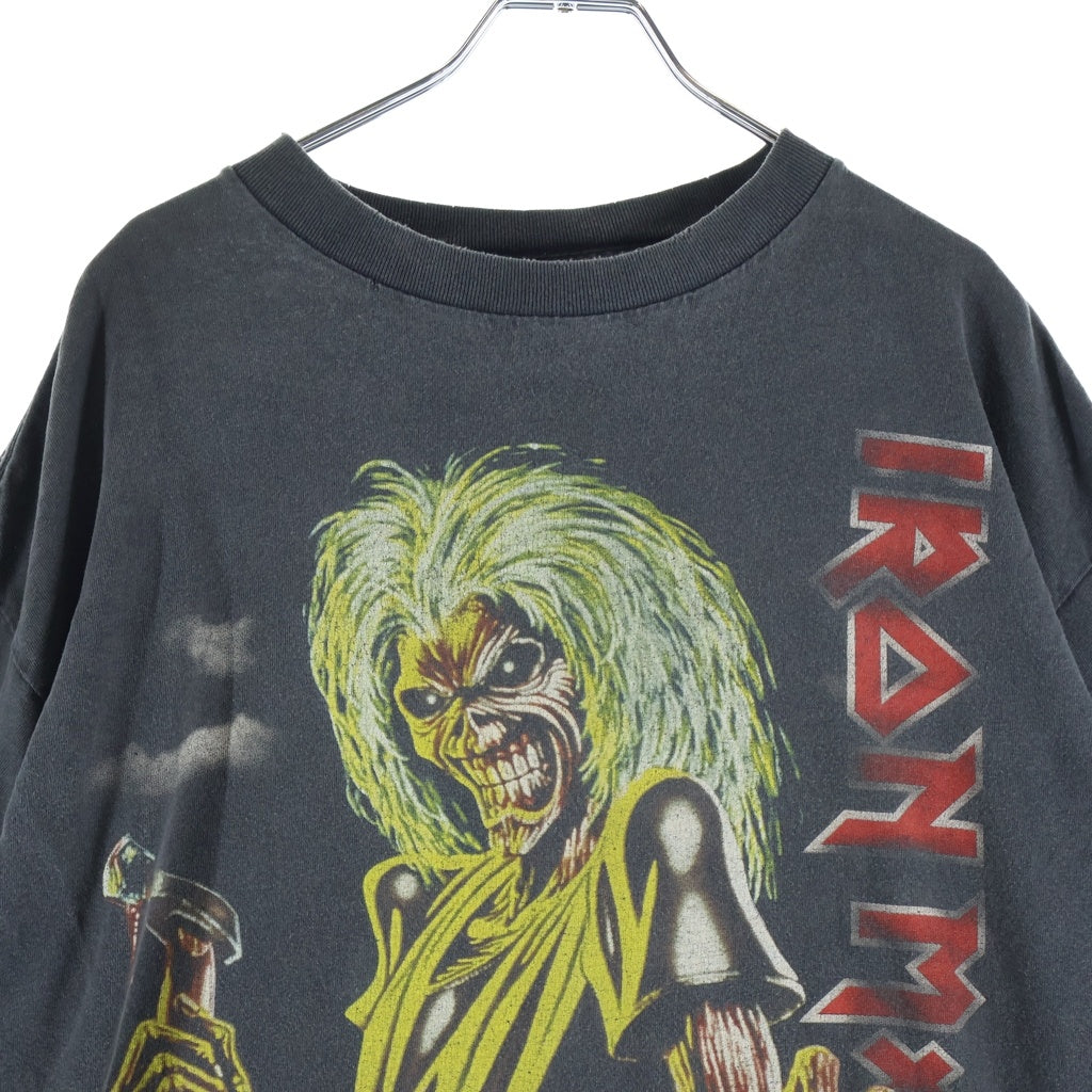 VINTAGE(ヴィンテージ) 90S IRON MAIDEN KILLERS TEE TULTEX アイアン メイデン 両面プリント 半袖Tシャツ カットソー ブラック
