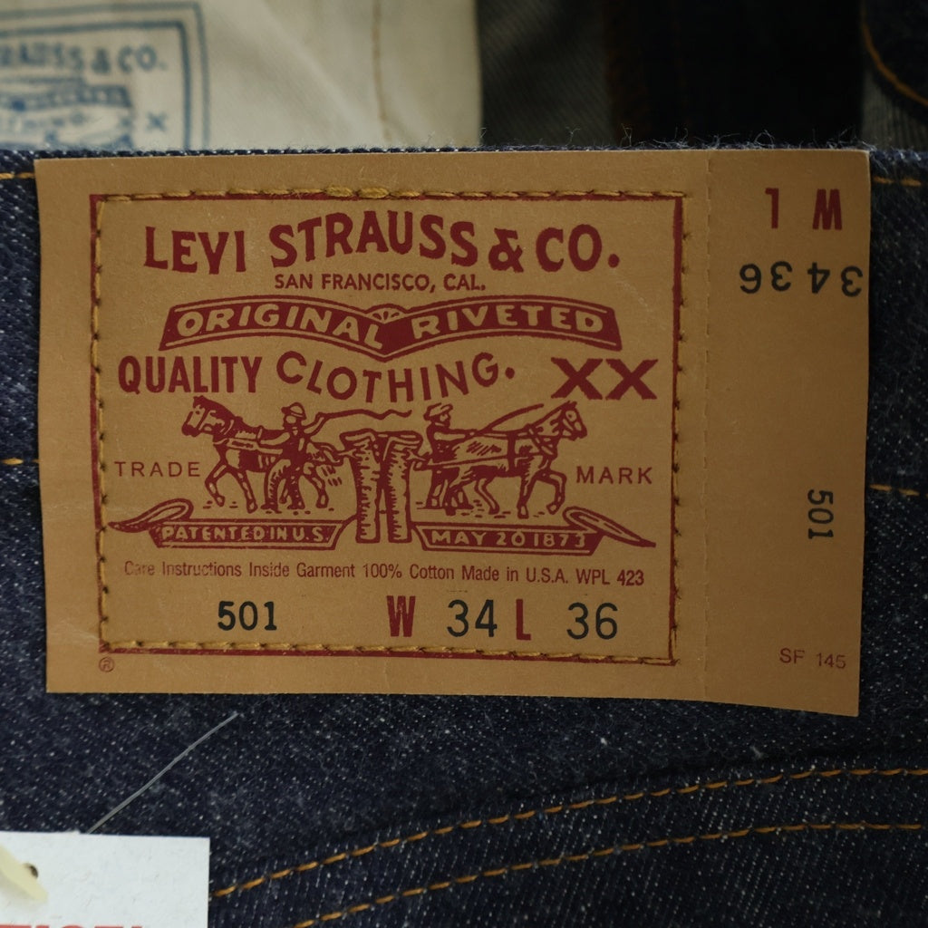 Levi's(リーバイス) 90S VINTAGE 501-XXOR 60'S BIG E MODEL 復刻 バレンシア工場 USA製 ボタン裏555 DEAD STOCK ヴィンテージ デッドストック ボタンフライ デニムパンツ インディゴ