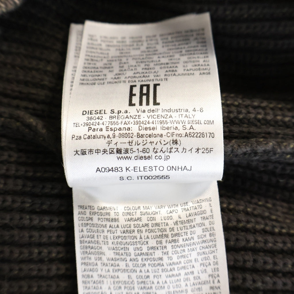 DIESEL(ディーゼル) K-ELESTO KNITWEAR クルーネックニット セーター ブラック A09483