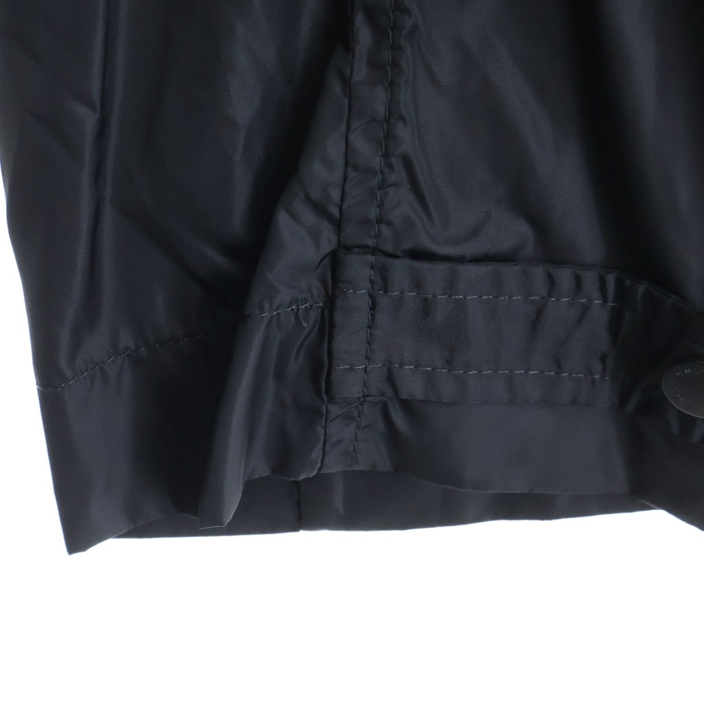 OFF-WHITE(オフホワイト) Unfinished Raincoat ジップアップ アンフィニッシュド レインコート ブラック OMEA171E19E06003