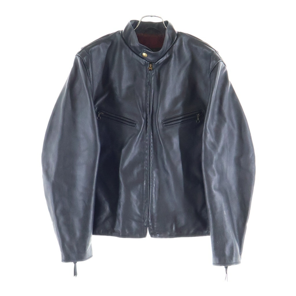 SCHOTT(ショット) 641XX STEERHIDE サボテンタグ 復刻 ステアハイド レザー シングルライダースジャケット ブラック