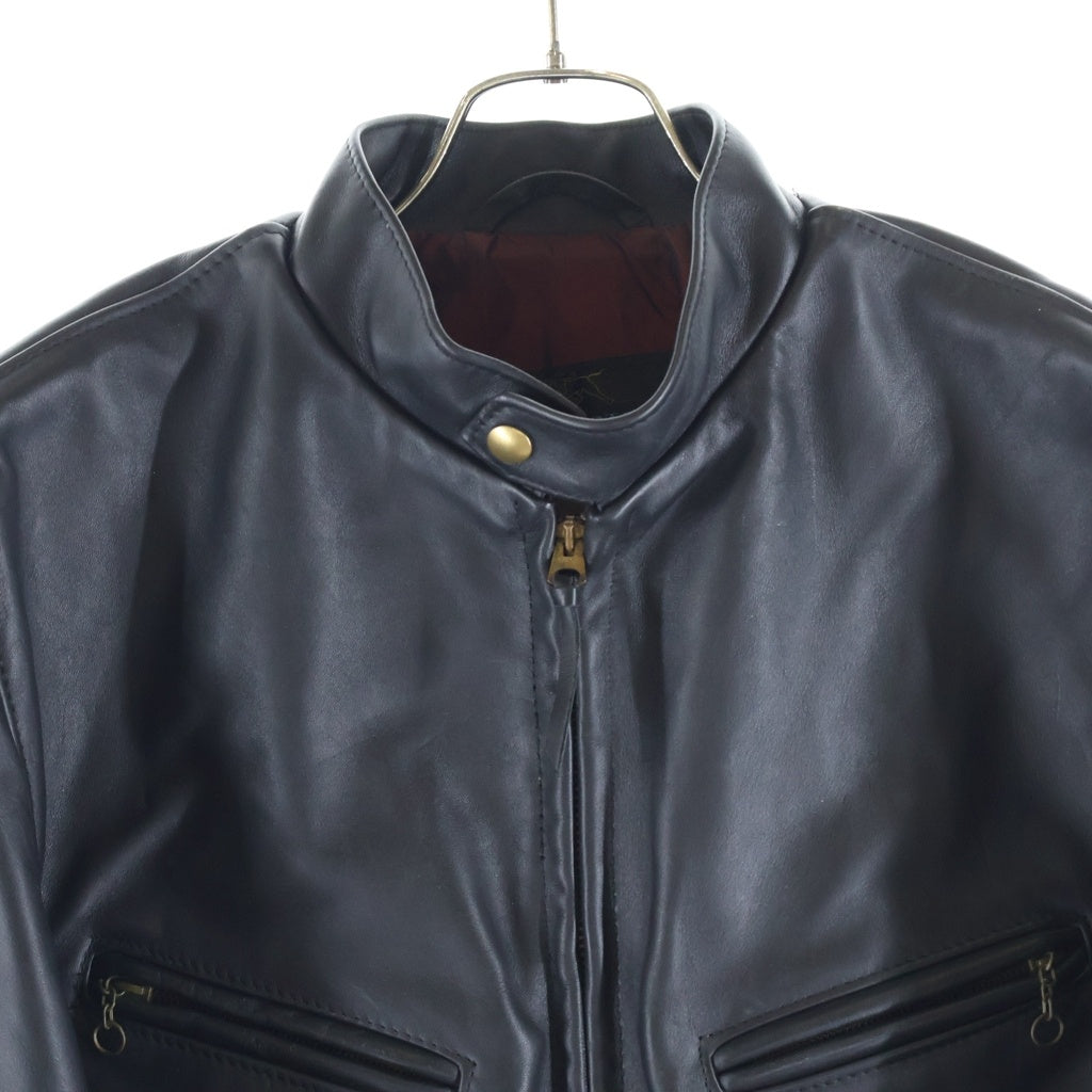 SCHOTT(ショット) 641XX STEERHIDE サボテンタグ 復刻 ステアハイド レザー シングルライダースジャケット ブラック