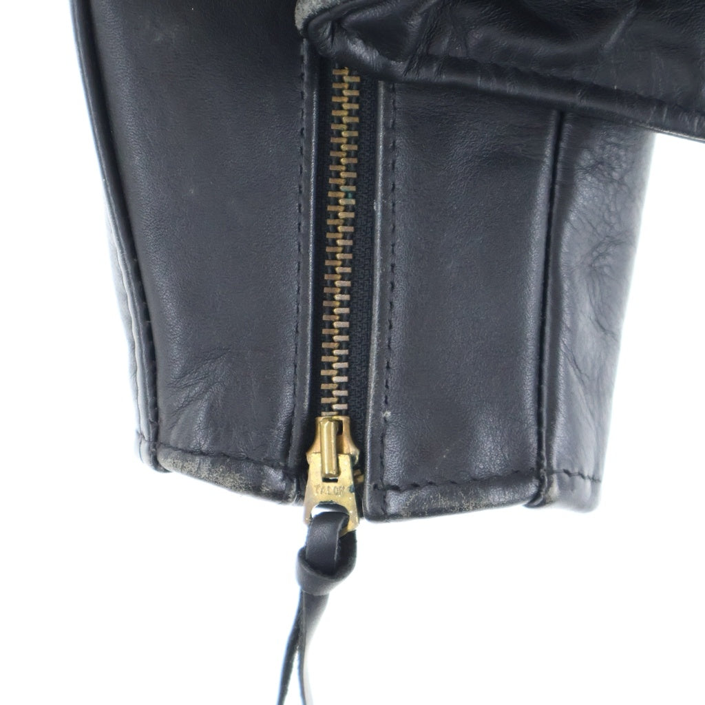SCHOTT(ショット) 641XX STEERHIDE サボテンタグ 復刻 ステアハイド レザー シングルライダースジャケット ブラック