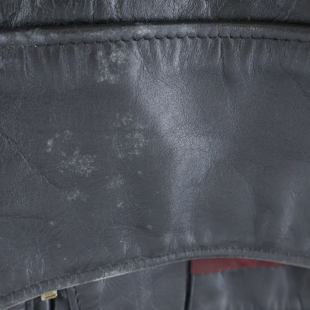 SCHOTT(ショット) 641XX STEERHIDE サボテンタグ 復刻 ステアハイド レザー シングルライダースジャケット ブラック