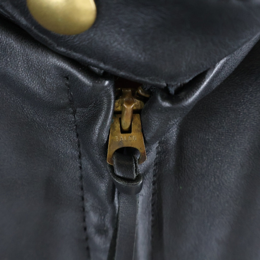 SCHOTT(ショット) 641XX STEERHIDE サボテンタグ 復刻 ステアハイド レザー シングルライダースジャケット ブラック