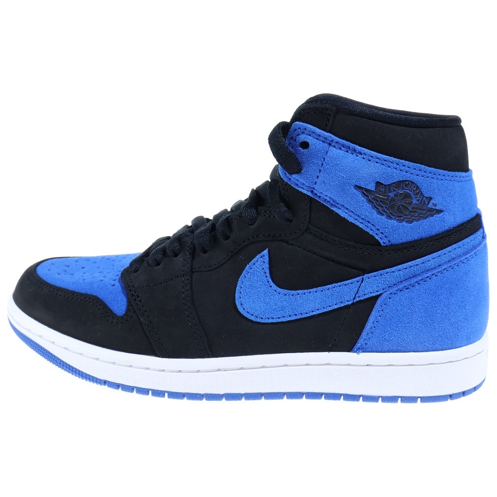 NIKE(ナイキ) AIR JORDAN1 RETRO HIGH OG エアジョーダン1 レトロ ハイ ハイカットスニーカー シューズ ブラック/ブルー US7/25.0cm DZ5485-042