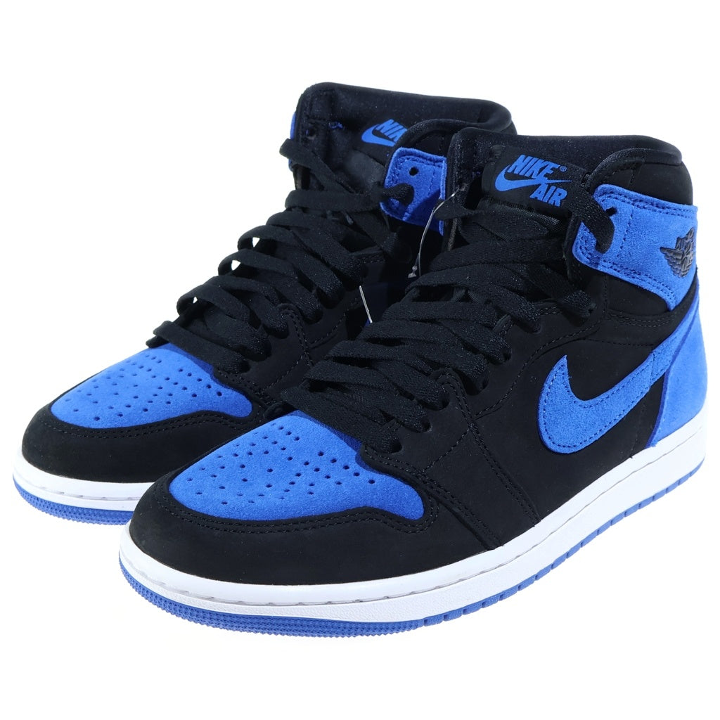 NIKE(ナイキ) AIR JORDAN1 RETRO HIGH OG エアジョーダン1 レトロ ハイ ハイカットスニーカー シューズ ブラック/ブルー US7/25.0cm DZ5485-042