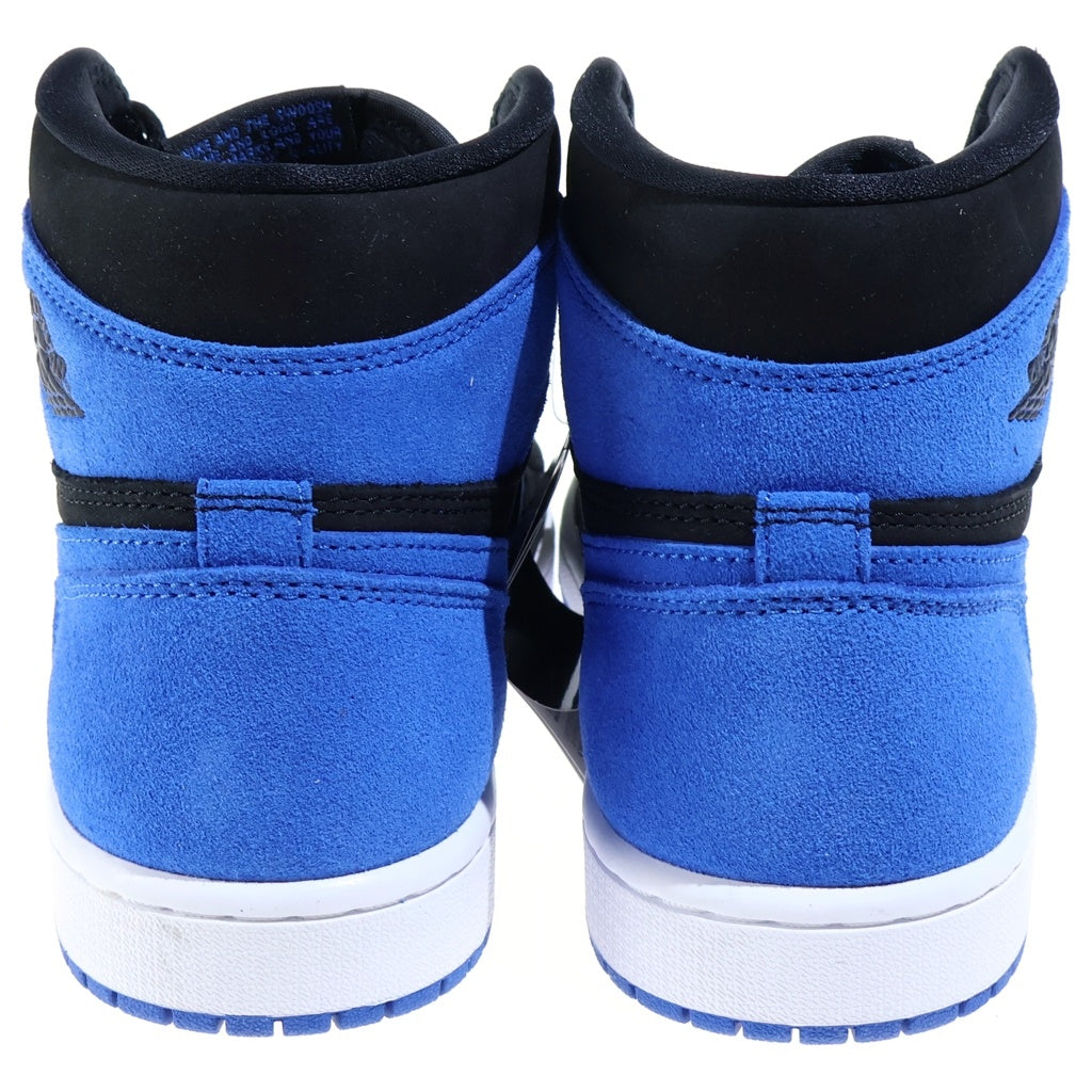 NIKE(ナイキ) AIR JORDAN1 RETRO HIGH OG エアジョーダン1 レトロ ハイ ハイカットスニーカー シューズ ブラック/ブルー US7/25.0cm DZ5485-042
