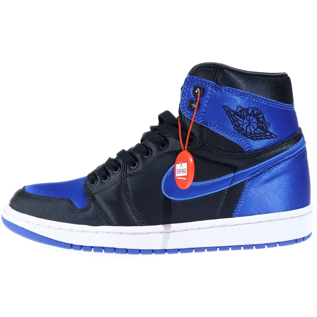 NIKE(ナイキ) AIR JORDAN1 RETRO HIGH OG SATIN ROYAL エアジョーダン レトロ ハイ サテンロイヤル ハイカットスニーカー シューズ ブラック/ブルー US9/27.0cm 921193-007