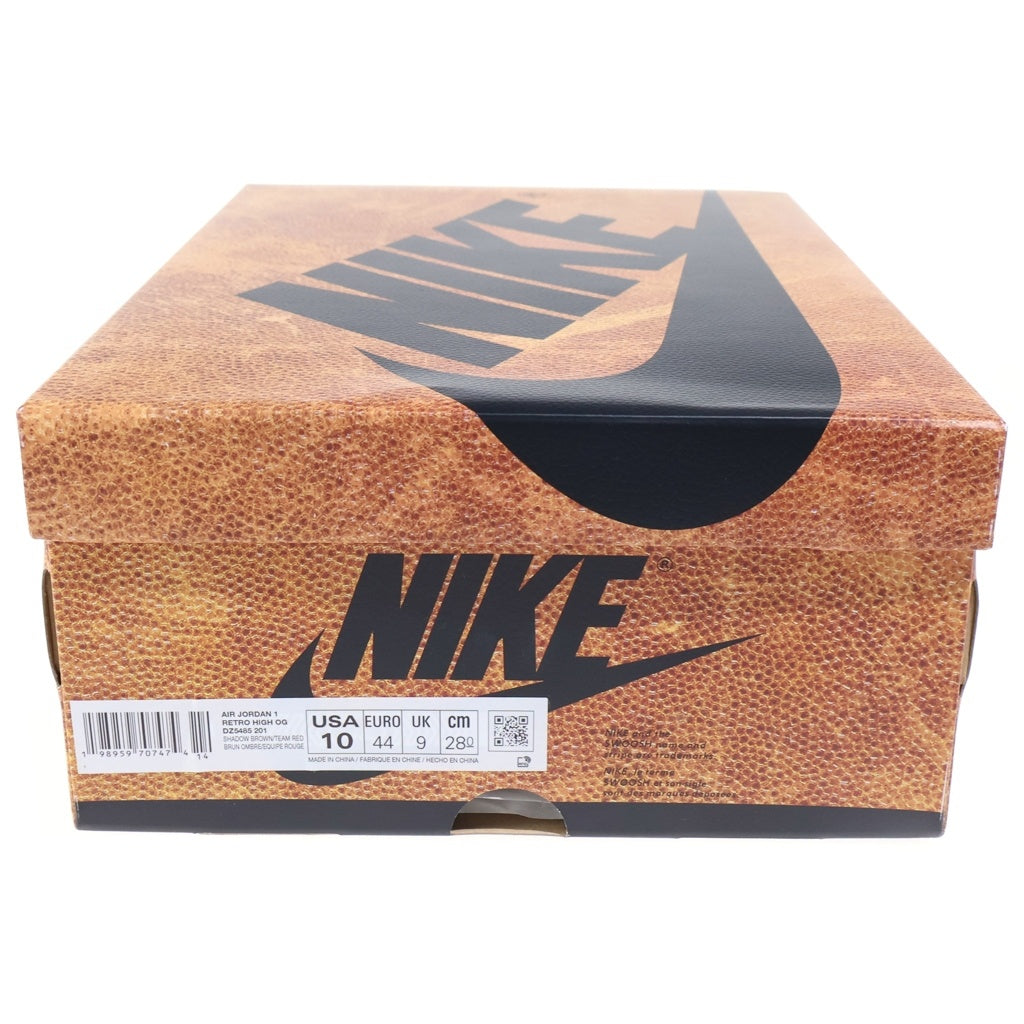 NIKE(ナイキ) AIR JORDAN1 RETRO HIGH OG LOVE LETTER エアジョーダン1 レトロ ハイ ラブレター ハイカットスニーカー シューズ ブラウン/ホワイト US10/28.0cm DZ5485-201