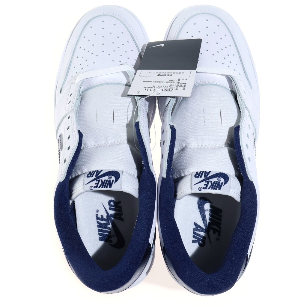 NIKE(ナイキ) AIR JORDAN1 LOW エアジョーダン1 ロー 85 ローカットスニーカー シューズ ホワイト/ネイビー US10/28.0cm FB9993-141