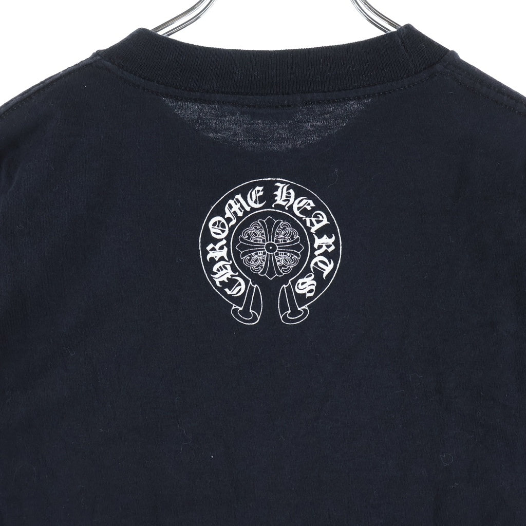 CHROME HEARTS(クロムハーツ) OLD S/S オールド ヴァインダガー バックホースシュープリント ワンポケット 半袖Tシャツ カットソー ブラック