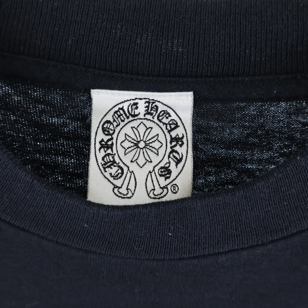 CHROME HEARTS(クロムハーツ) OLD S/S オールド ヴァインダガー バックホースシュープリント ワンポケット 半袖Tシャツ カットソー ブラック