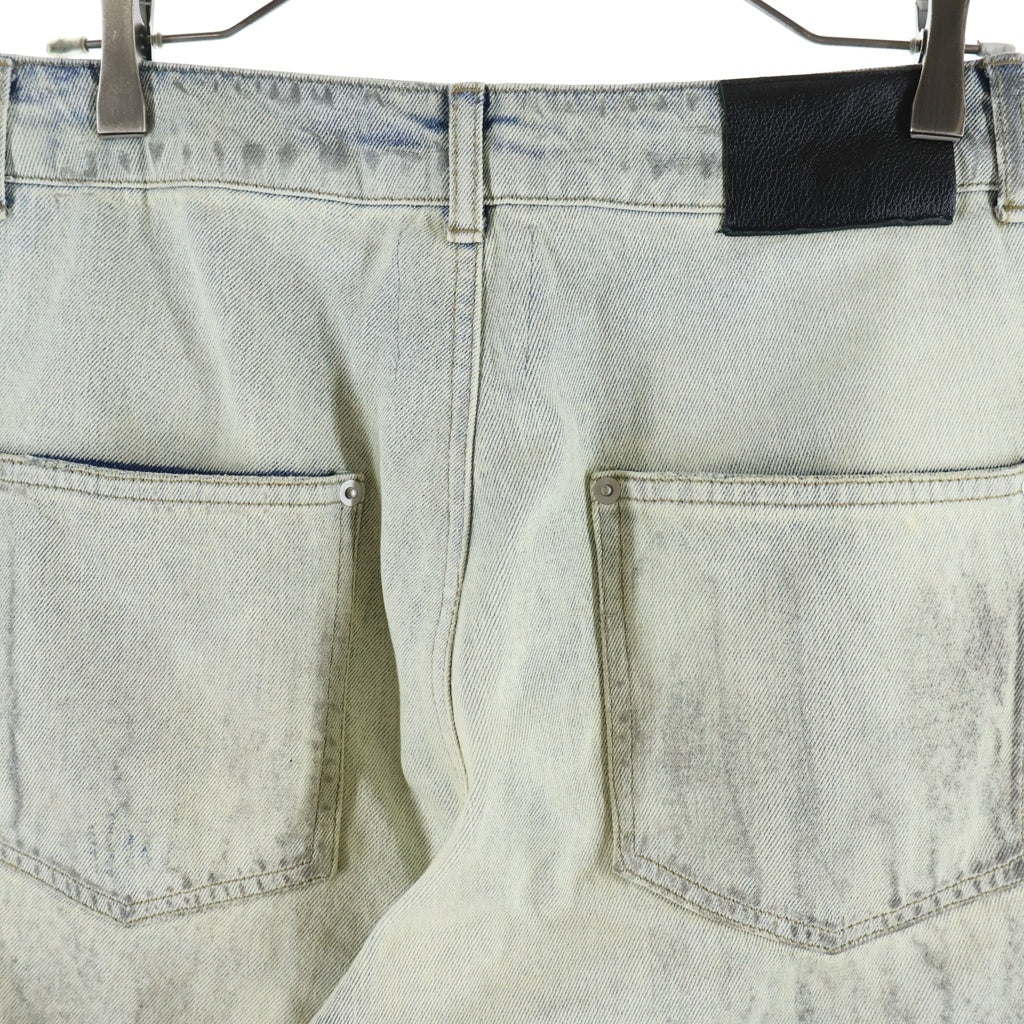 FR(13)NDS(フレンズ) BUGGY DENIM ダメージ加工 ジップフライ バギーデニムパンツ インディゴブルー 250913-1-RF