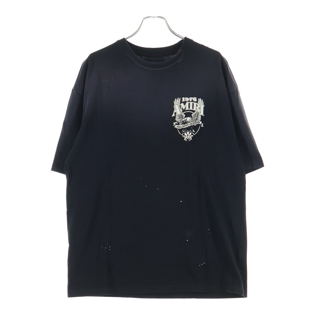 AMIRI(アミリ) 26SS EAGLE OVERSIZE TEE イーグルプリント クルーネック 半袖Tシャツ カットソー ブラック AMTOJR1024
