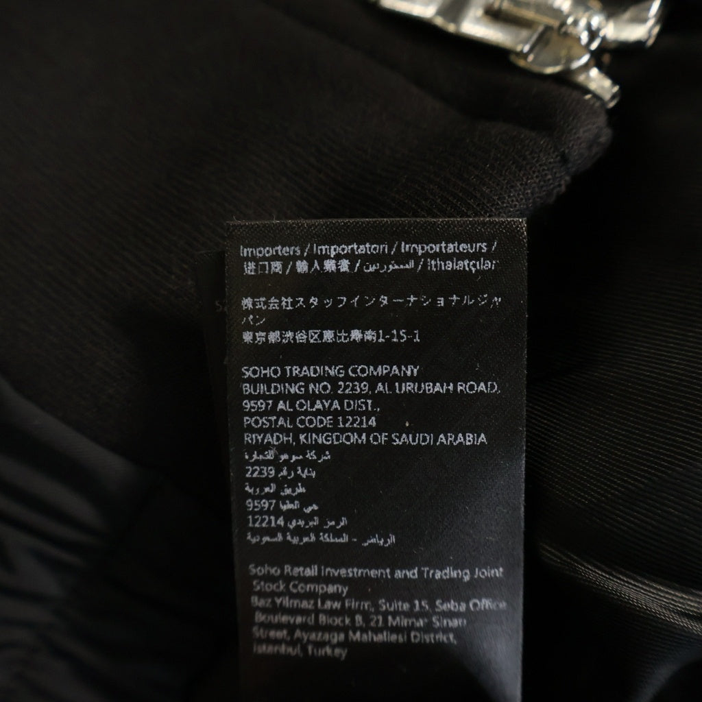 AMIRI(アミリ) MA Logo Zip Up Hoodie フロントロゴ フーディー ジップアップパーカー ブラック AMOUJA1008
