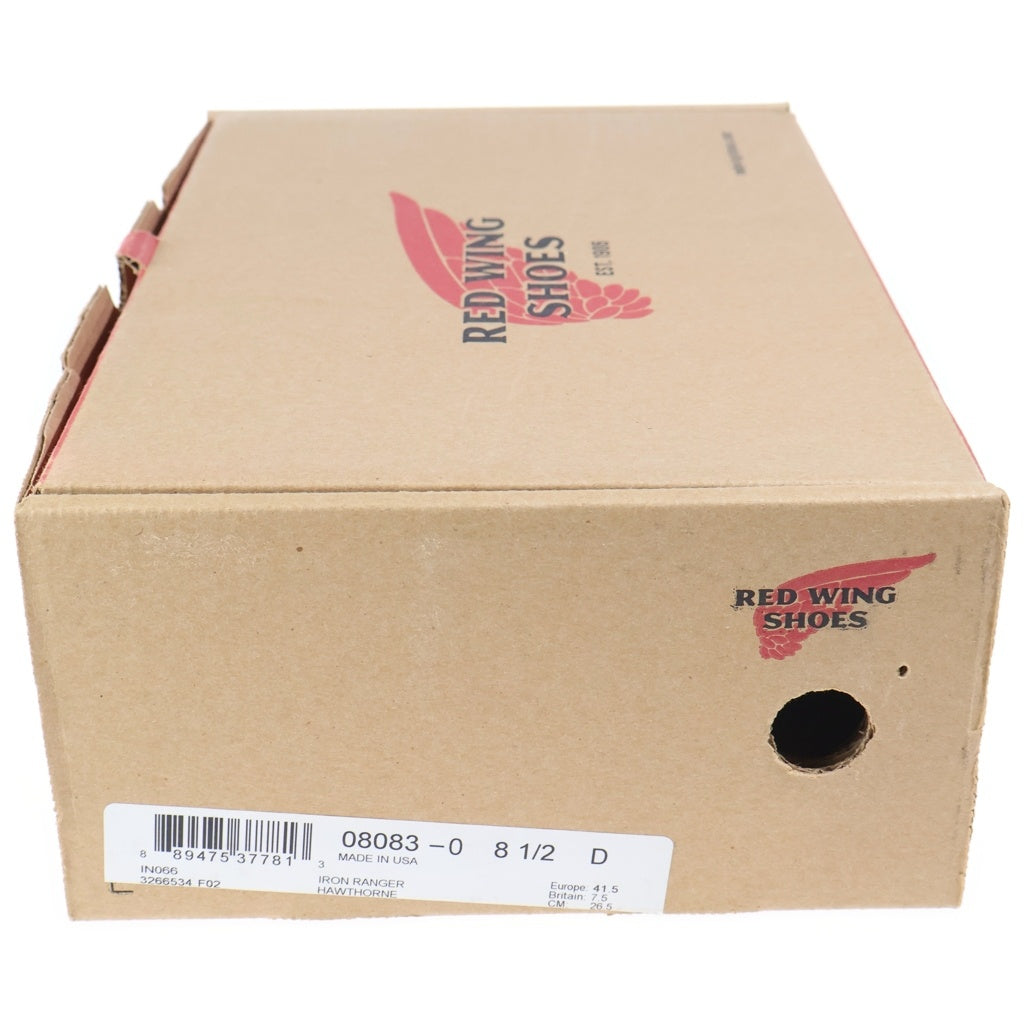 RED WING(レッド ウイング) Iron Ranger アイアンレンジャー ハイカットブーツ シューズ ブラウン US8.5D/26.5cm 8083