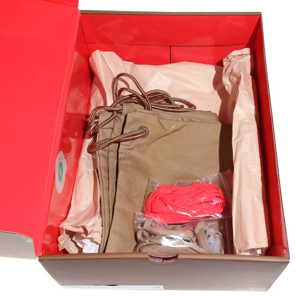 NIKE(ナイキ) ×TRAVIS SCOTT AIR JORDAN 6 RETRO SP BRITISH KAHKI トラヴィススコット エアジョーダン6 ハイカットスニーカー US9.5/27.5cm DH0690-200