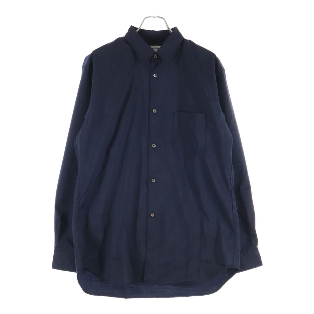 COMME des GARCONS SHIRT(コムデギャルソンシャツ) 26AW NARROW CLASSIC SHIRT ストライプ柄 ナロー クラシック ボタンダウン 長袖シャツ ネイビー FR-B502