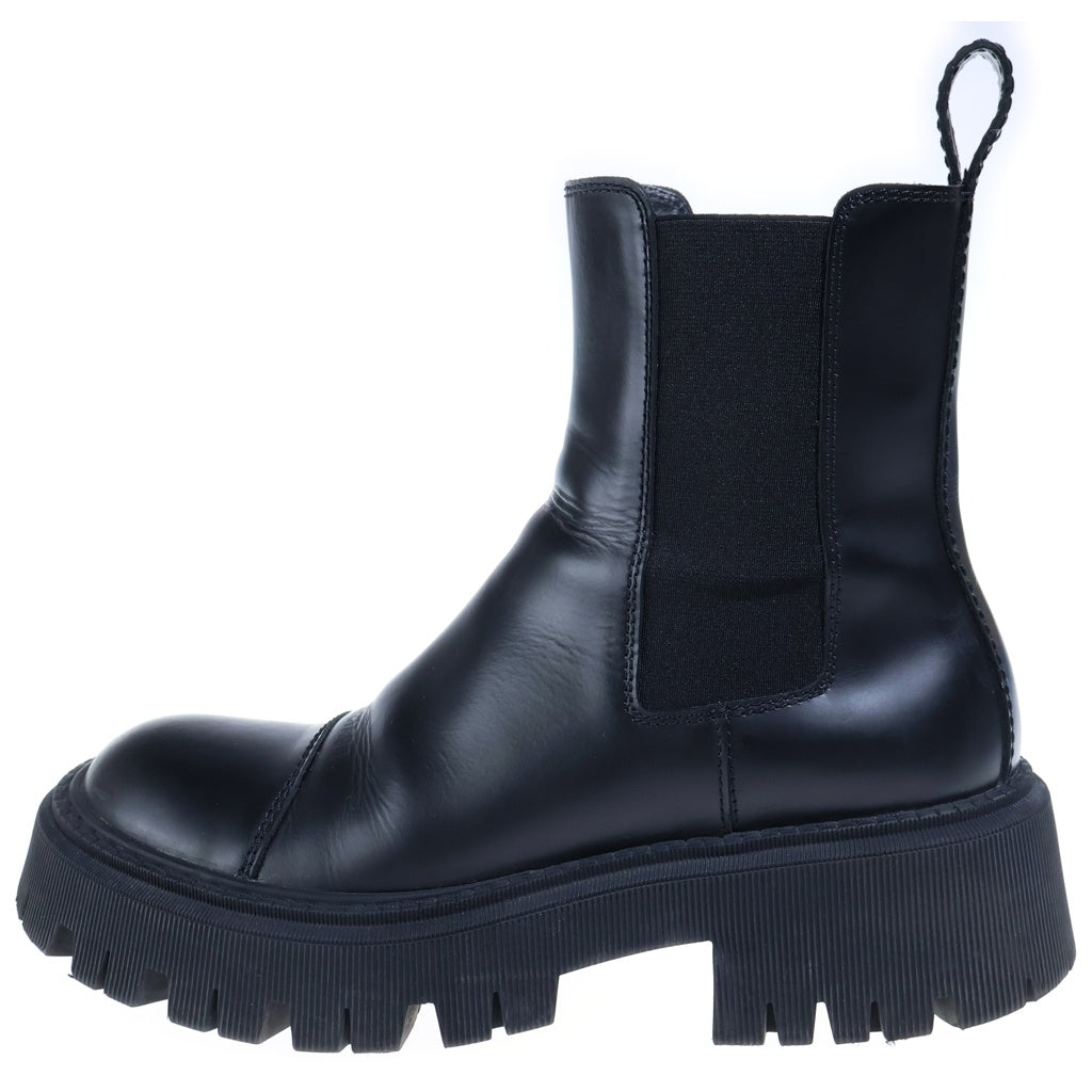 BALENCIAGA(バレンシアガ) TRACTOR BOOTIE サイドゴア トラクター ハイカット レザーブーツ ブラック 641399