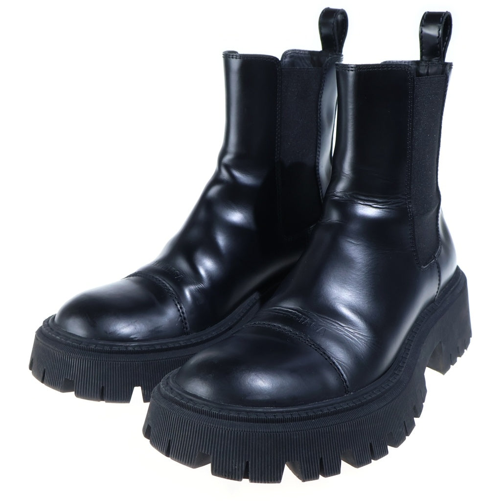 BALENCIAGA(バレンシアガ) TRACTOR BOOTIE サイドゴア トラクター ハイカット レザーブーツ ブラック 641399