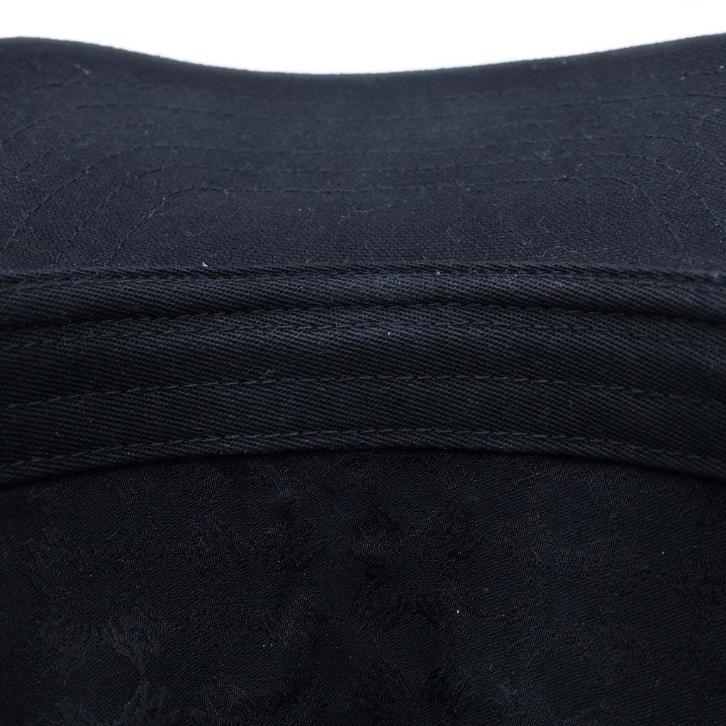 AMIRI(アミリ) MA FULL CANVAS HAT ロゴ刺繍 トラッカーメッシュキャップ ブラック AM326HE001