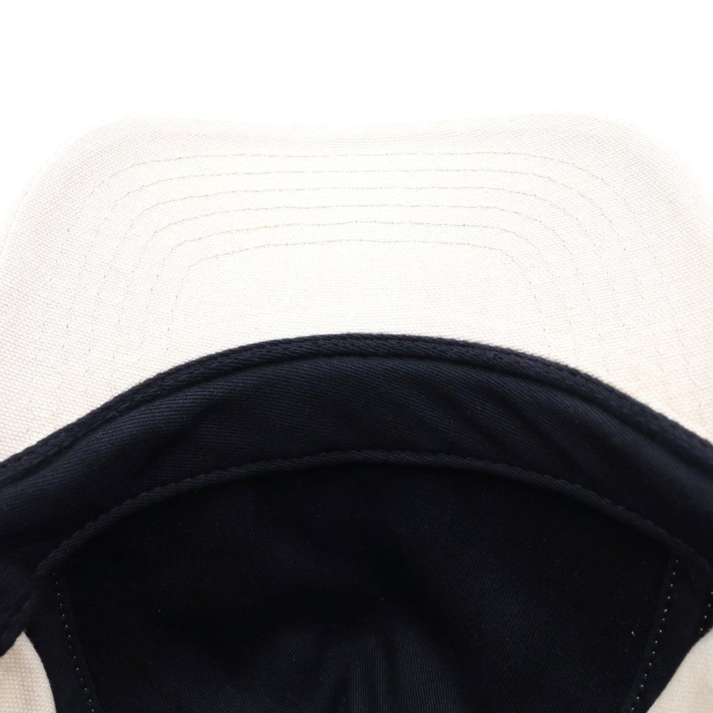 AMIRI(アミリ) MA FULL CANVAS HAT ALABASTER CAP ロゴ刺繍 トラッカーキャップ アイボリー RN 150712