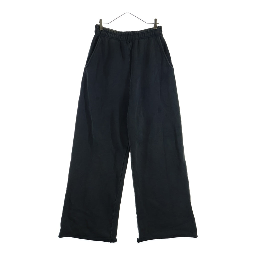 entire studios(エンタイア スタジオ) FULL SWEATPANT ウォッシュド加工 スウェットパンツ ブラック UNU-25-3014