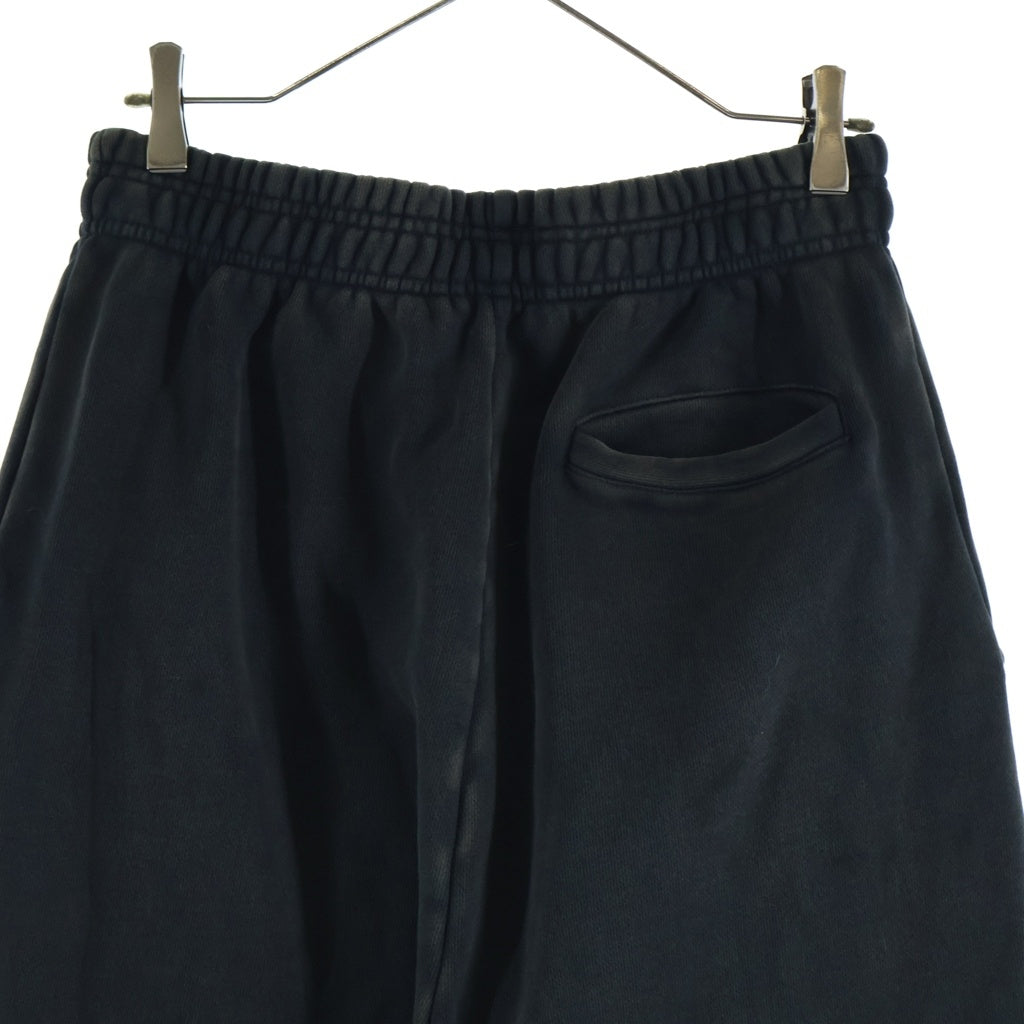 entire studios(エンタイア スタジオ) FULL SWEATPANT ウォッシュド加工 スウェットパンツ ブラック UNU-25-3014