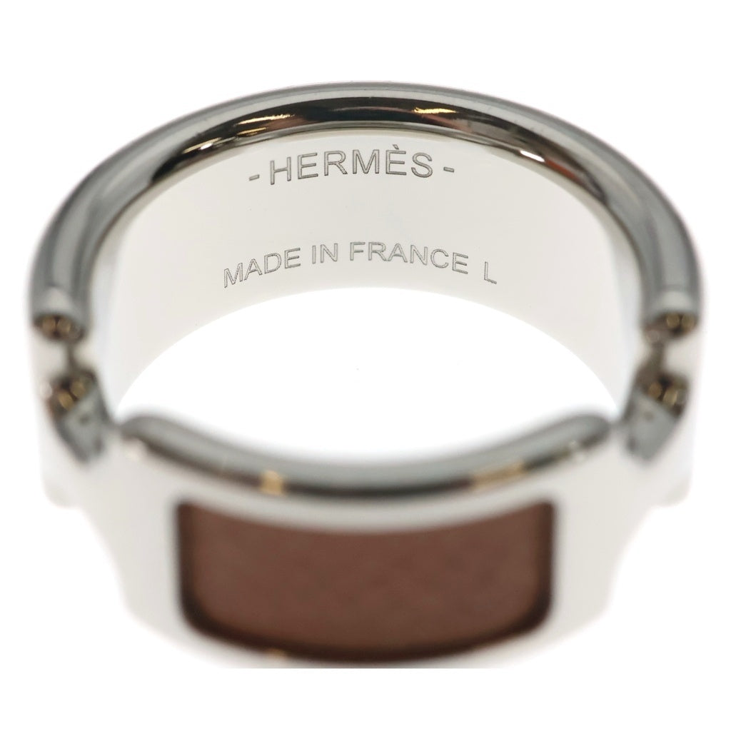 HERMES(エルメス) オランプ PM リング シルバー/ブラウン