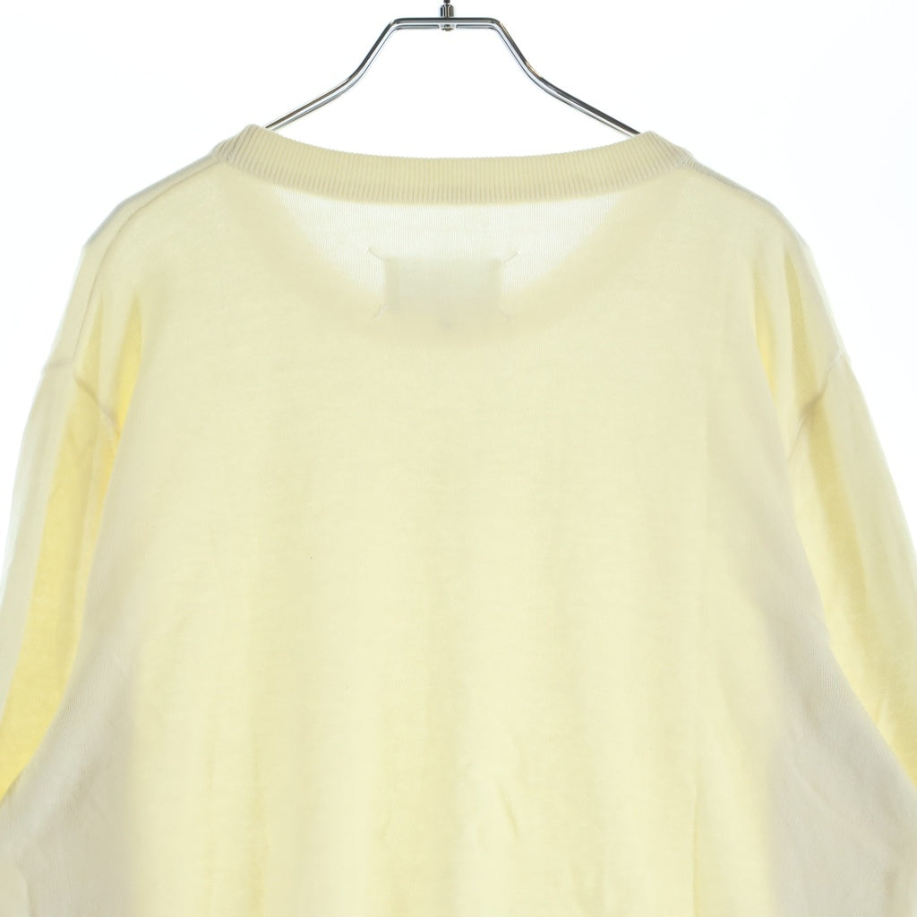 Maison Margiela(メゾンマルジェラ) 18SS エルボーパッチ クルーネック ニットセーター アイボリー S30HB0004 S16312