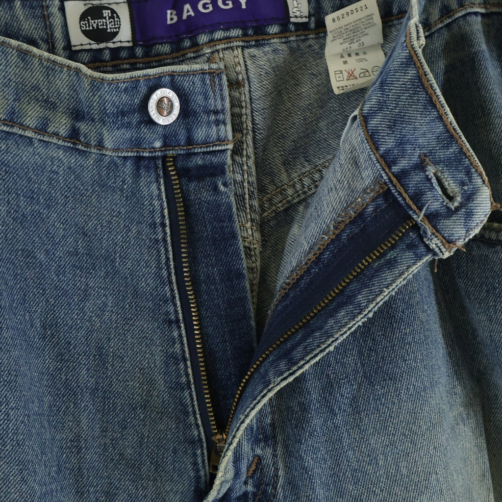 Levi's(リーバイス) 90S VINTAGE シルバータブ ボタン裏刻印549 ジップアップ バギーデニムパンツ インディゴ