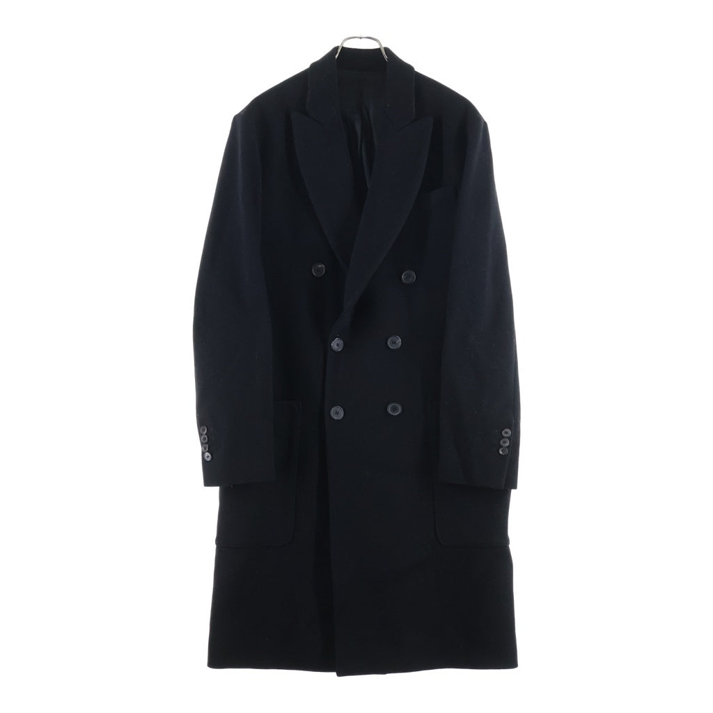AMI Alexandre Mattiussi(アミアレクサンドルマテュッシ) oversized double breasted coat オーバーサイズ ダブルブレステッド チェスターコート ブラック H16M21.16