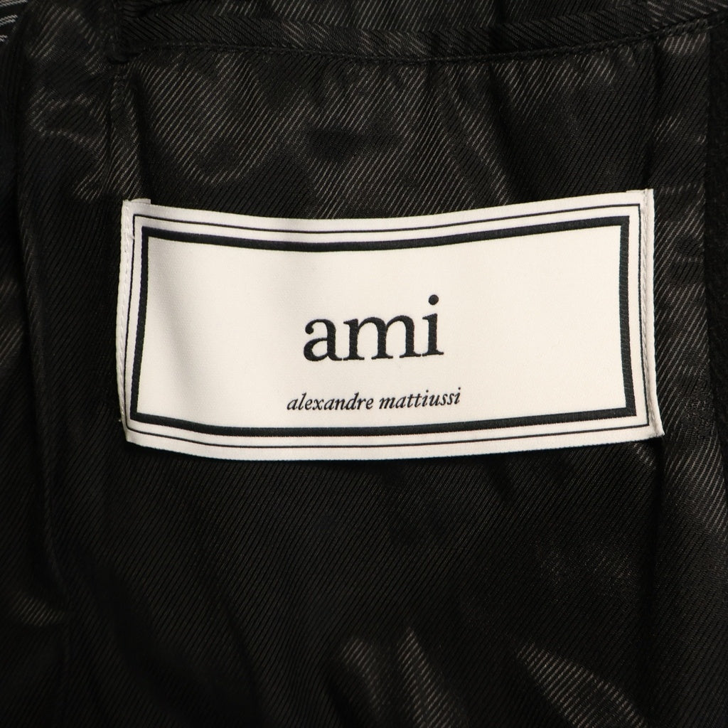 AMI Alexandre Mattiussi(アミアレクサンドルマテュッシ) oversized double breasted coat オーバーサイズ ダブルブレステッド チェスターコート ブラック H16M21.16