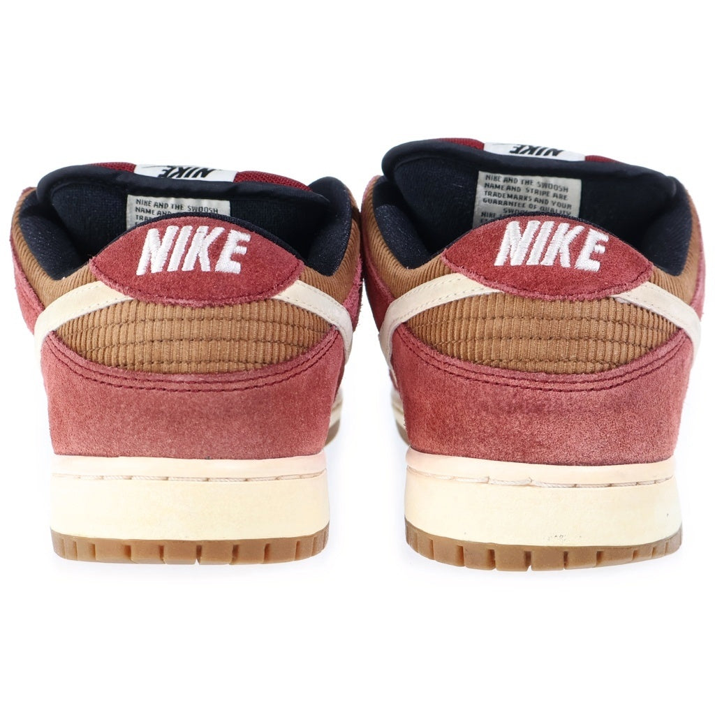 NIKE SB(ナイキエスビー) 【観賞用 2013年製】DUNK LOW PRO CORDUROY TEAM RED ダンク ロー プロ コーデュロイ チーム ローカットスニーカー レッド US10.5/28.5cm 304292-620