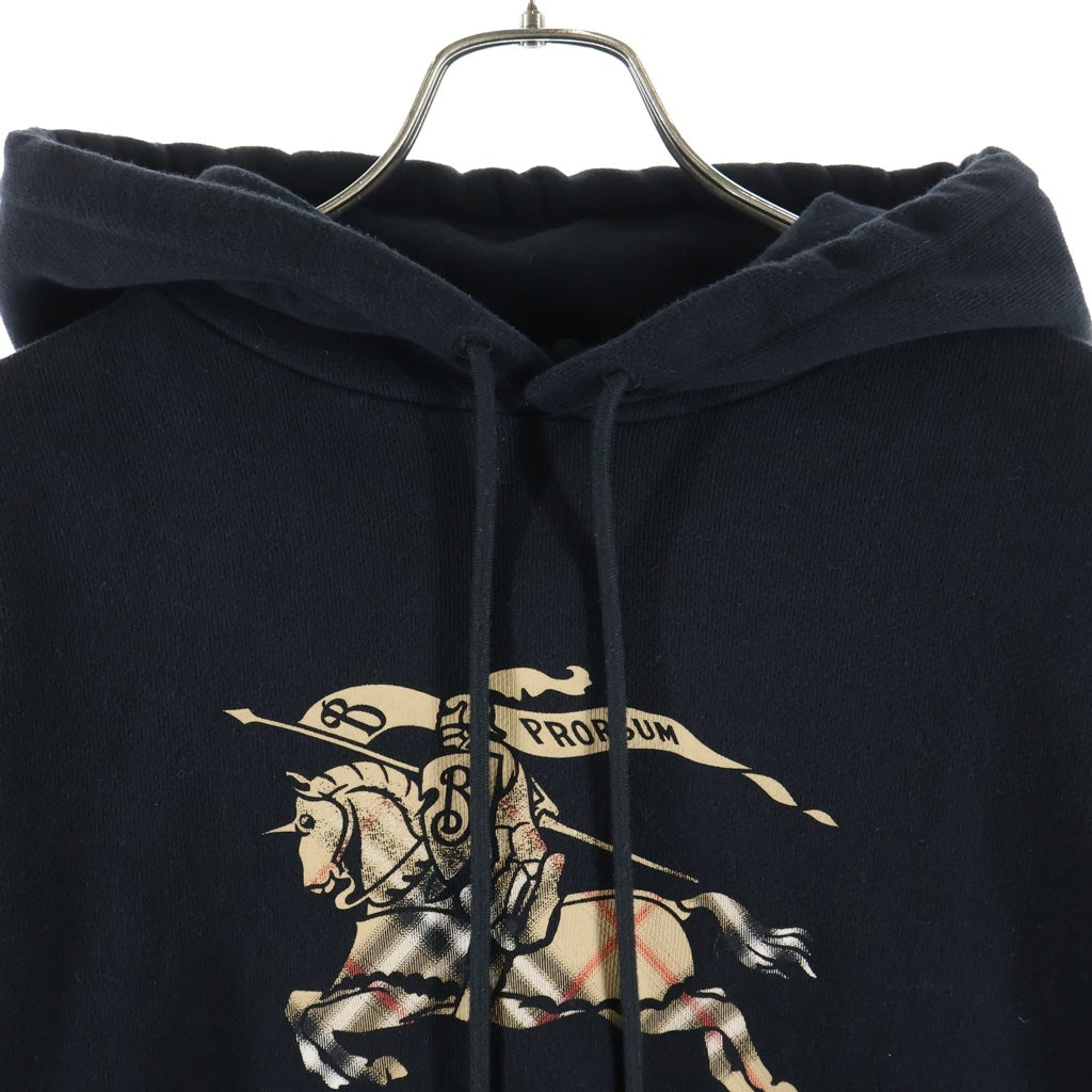 BURBERRY(バーバリー) Simon' Hoodie フロントロゴ サイモン フーディパーカー ブラック 8119021