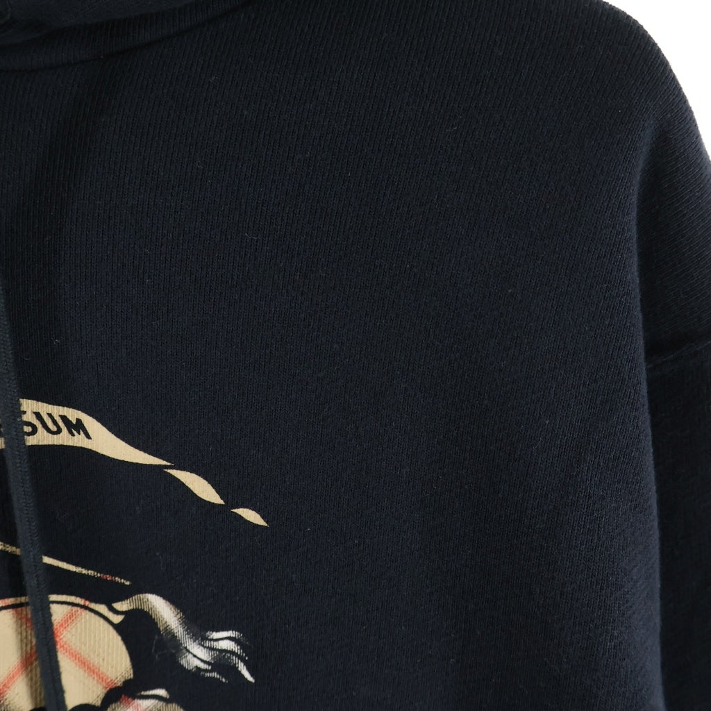 BURBERRY(バーバリー) Simon' Hoodie フロントロゴ サイモン フーディパーカー ブラック 8119021