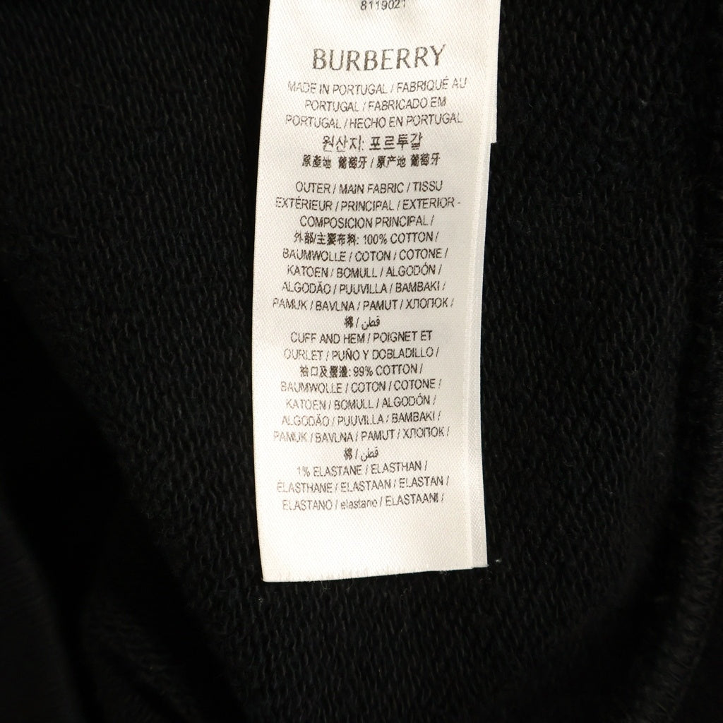 BURBERRY(バーバリー) Simon' Hoodie フロントロゴ サイモン フーディパーカー ブラック 8119021
